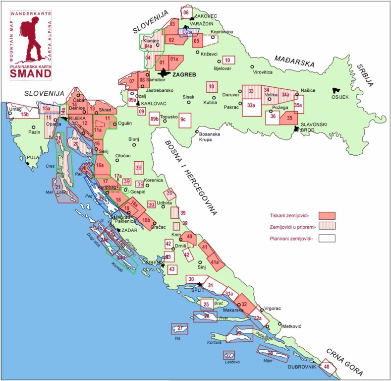 karta hrvatske otok rab Zemljovidi karta hrvatske otok rab